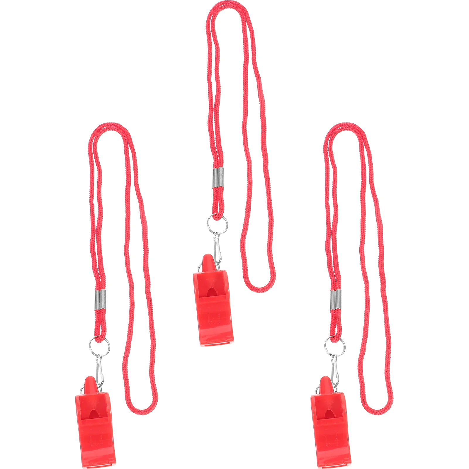 

3pcs Whistle Basketball Whistle Outdoor -saving Loud Referee Whistles Travel Red Small Keychain Pendant