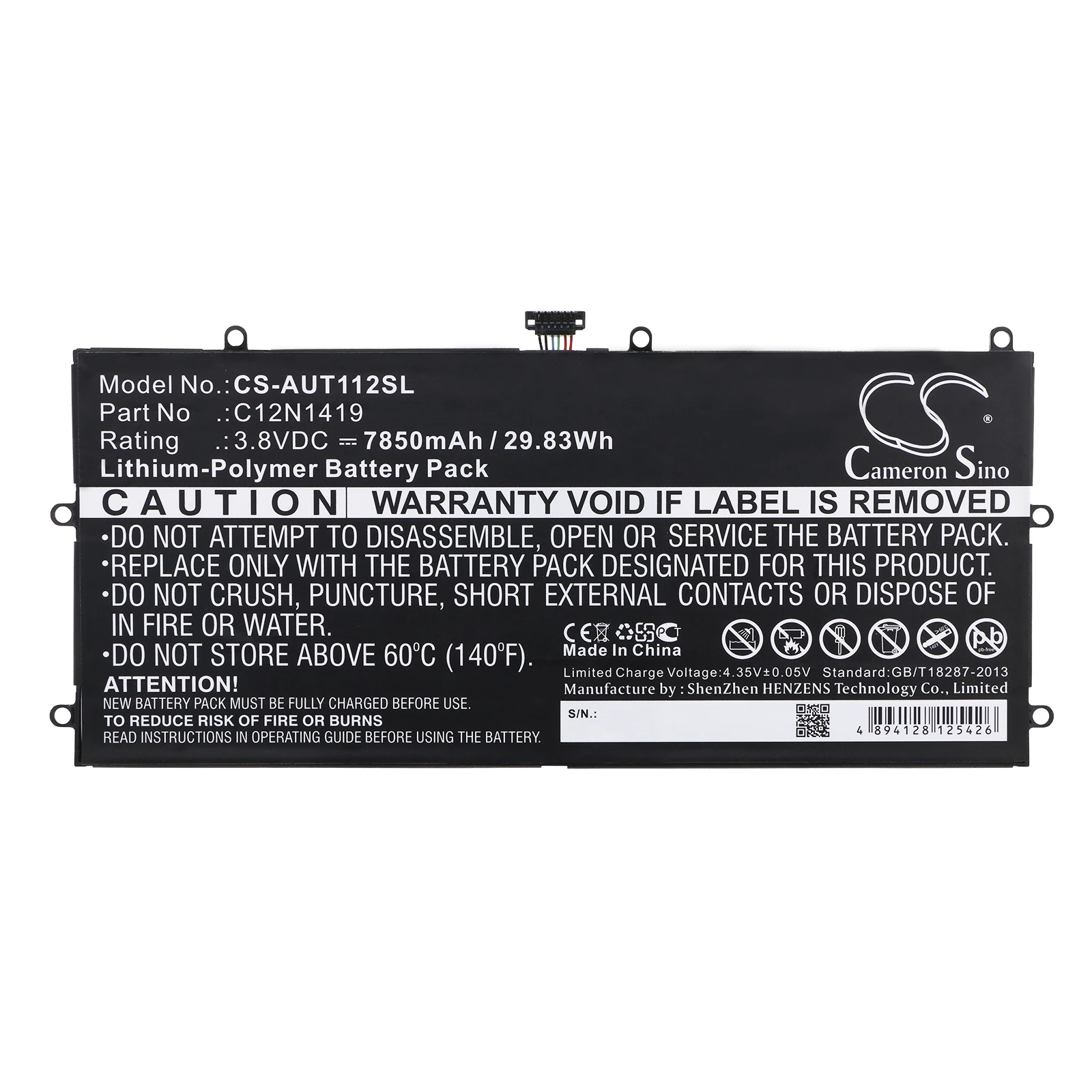 Batterie Cameron S375700 mAh pour TLp058AC pour Alcatel One Touch Plus 10 ", OT-8085