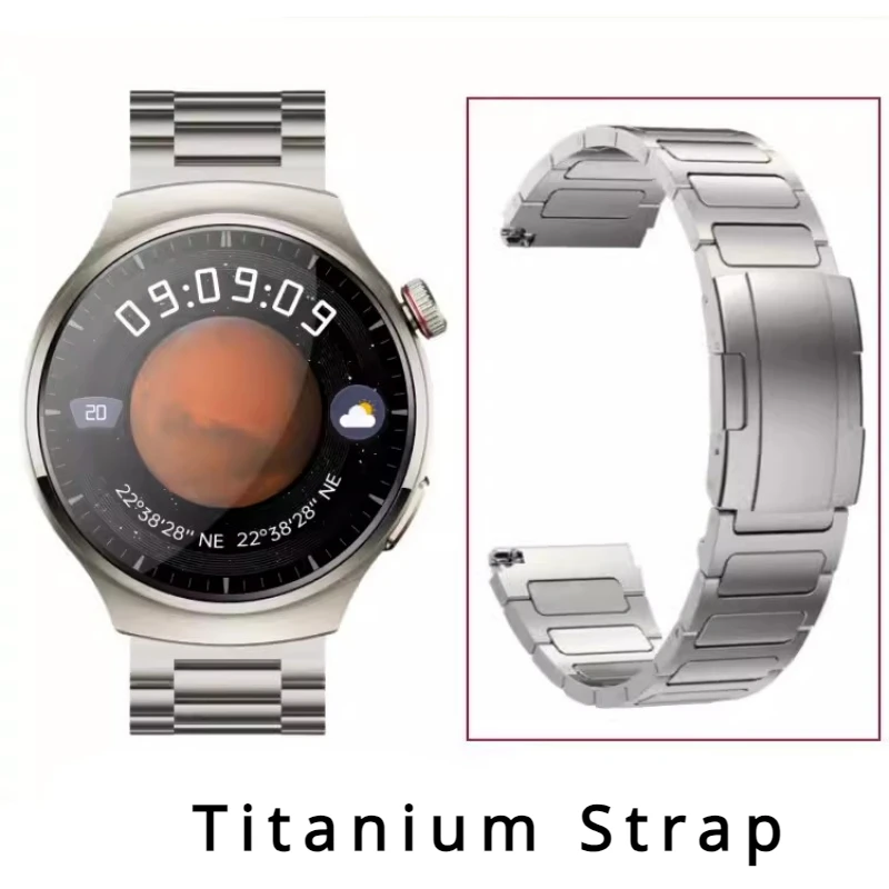 Titanium Alloy Strap for Huawei Watch GT4 46mm /GT3 Pro Gt2 /2Pro Watch 4 4Pro Watchband for Huawei Wath 3 Pro New Wristband