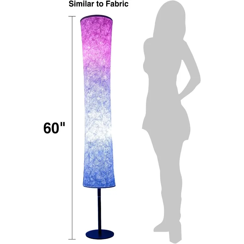 Floor Lamp,RGBCW 2700K-6500K,APP & Remote&Smart Voice Control, 2 X 60W Equivalent, No Hub Required,Compatible