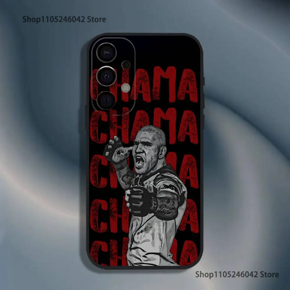 Fighting Pereira Alex Capa Preta Capa de Telefone Para Samsung S25, S24, S21, S22, S23, S30, Ultra, S20, Plus, Fe, Lite, 5G