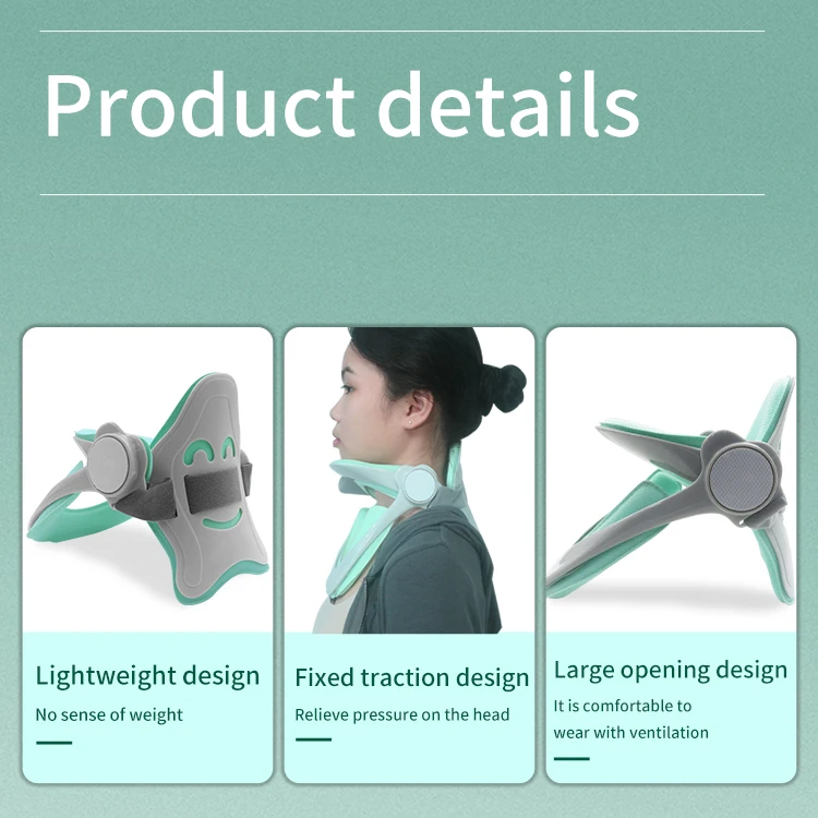 Ergonomic Neck Support Pillow Adjustable Strap Breathable Comfortable Polyester Material Portable for Daily Rest