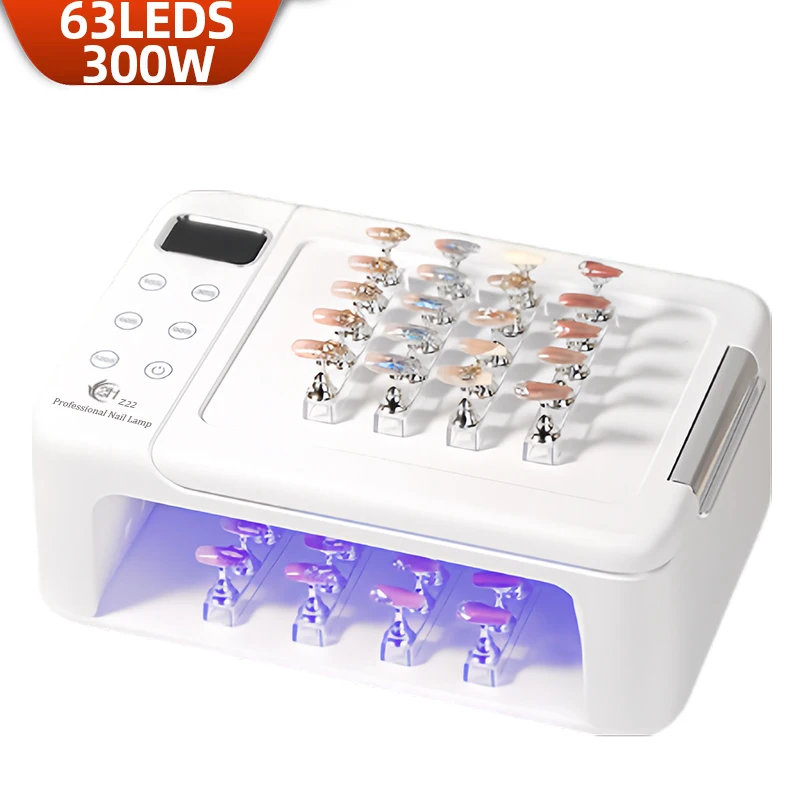 UV LED Lamp for Press On Quick-drying Nail Dryer With Hand Pillow Wear Nail Drying Lamp Foldable for Curing All Gel Nail Polish