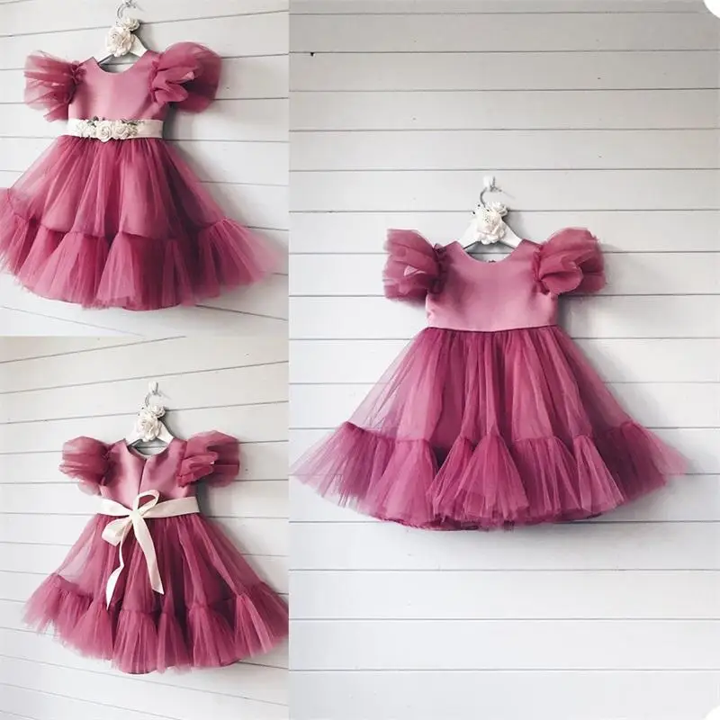 Vestido borboleta para meninas, Vestidos de baile infantil, Primeira comunhão