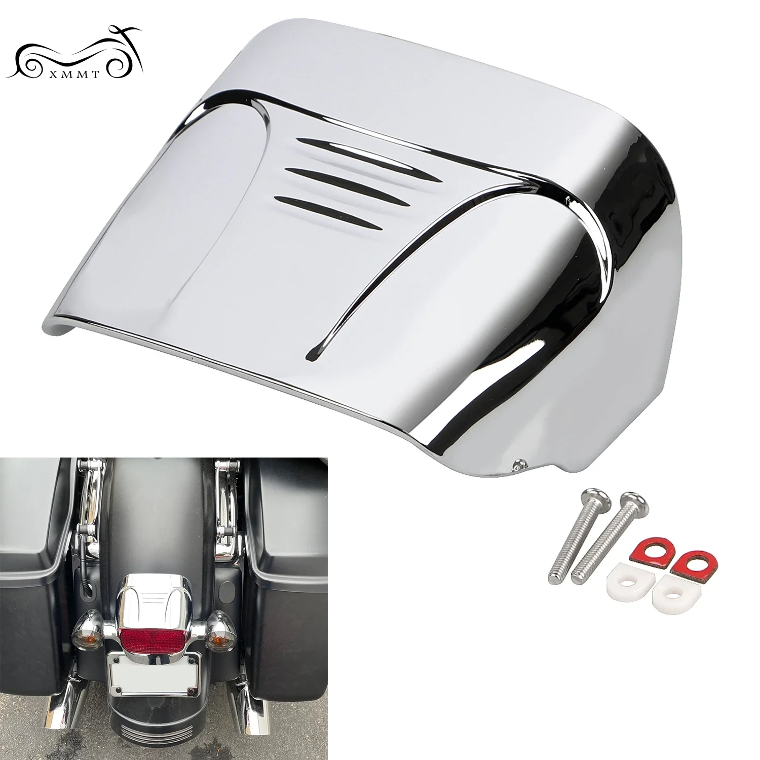 Motorcycle Chrome Taillight Visor For Harley Touring Electra Street Road Glide King Dyna Sportster Softail Fatboy 1973-2020