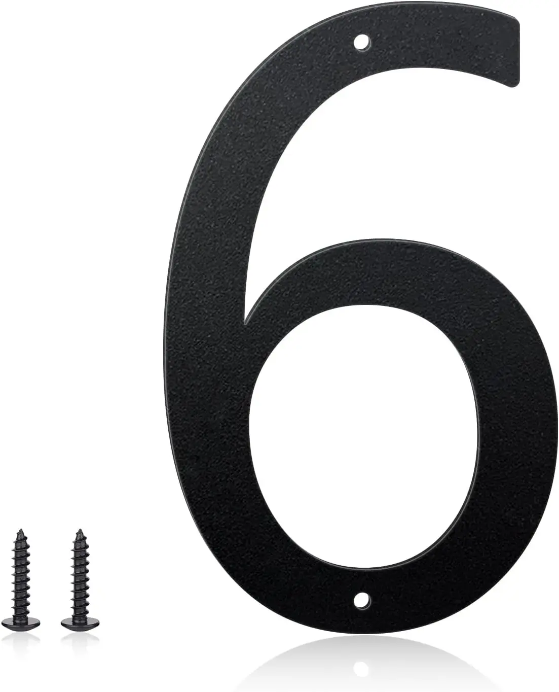 Outdoor Aluminum Address Number Six Metal Letter House Sign