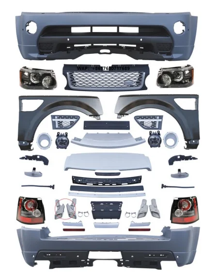 Body Kit for  Range Rover Sport 2005 - 2013 Old to New Design Upgrade to 2010-2012 Facelift L320