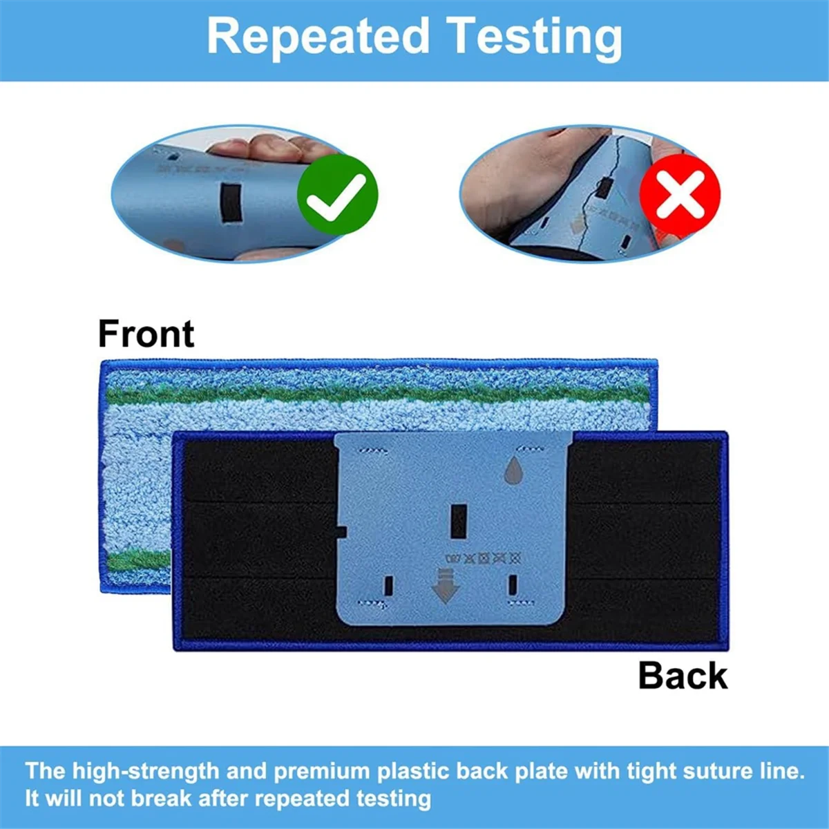 9 SZTUK nakładek do mopa na mokro do mopa robota M6 Ultimate 6012, 6110, 6112, 6113 Zmywalny i wielokrotnego użytku