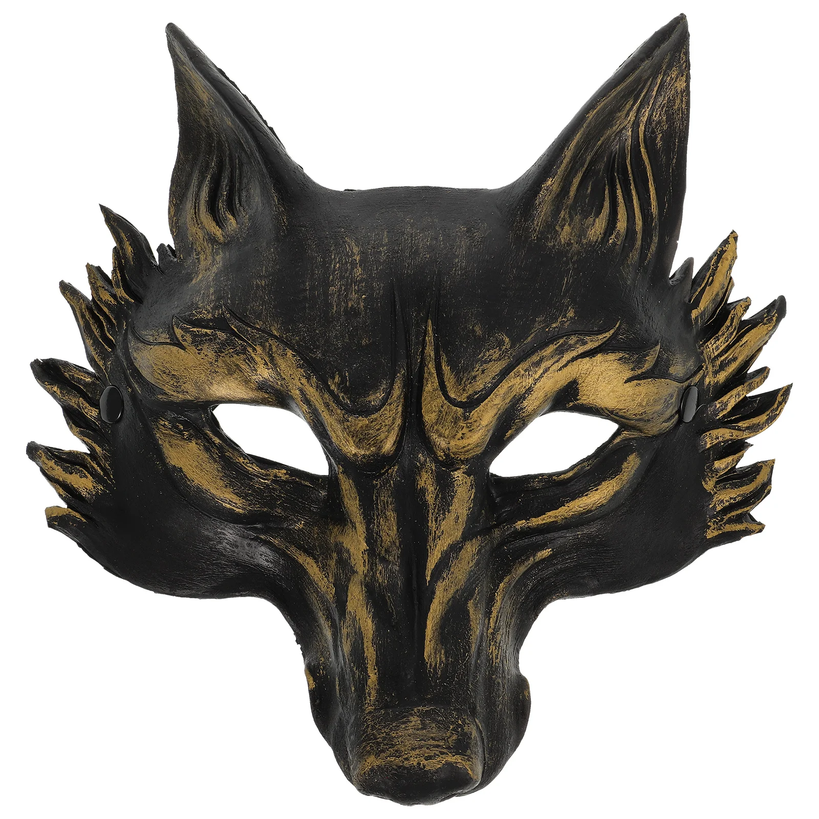 Mask PU Performance Dress Up Makeup Costume Props Mysterious Supply Creative Animal Half Face Adult Halloween