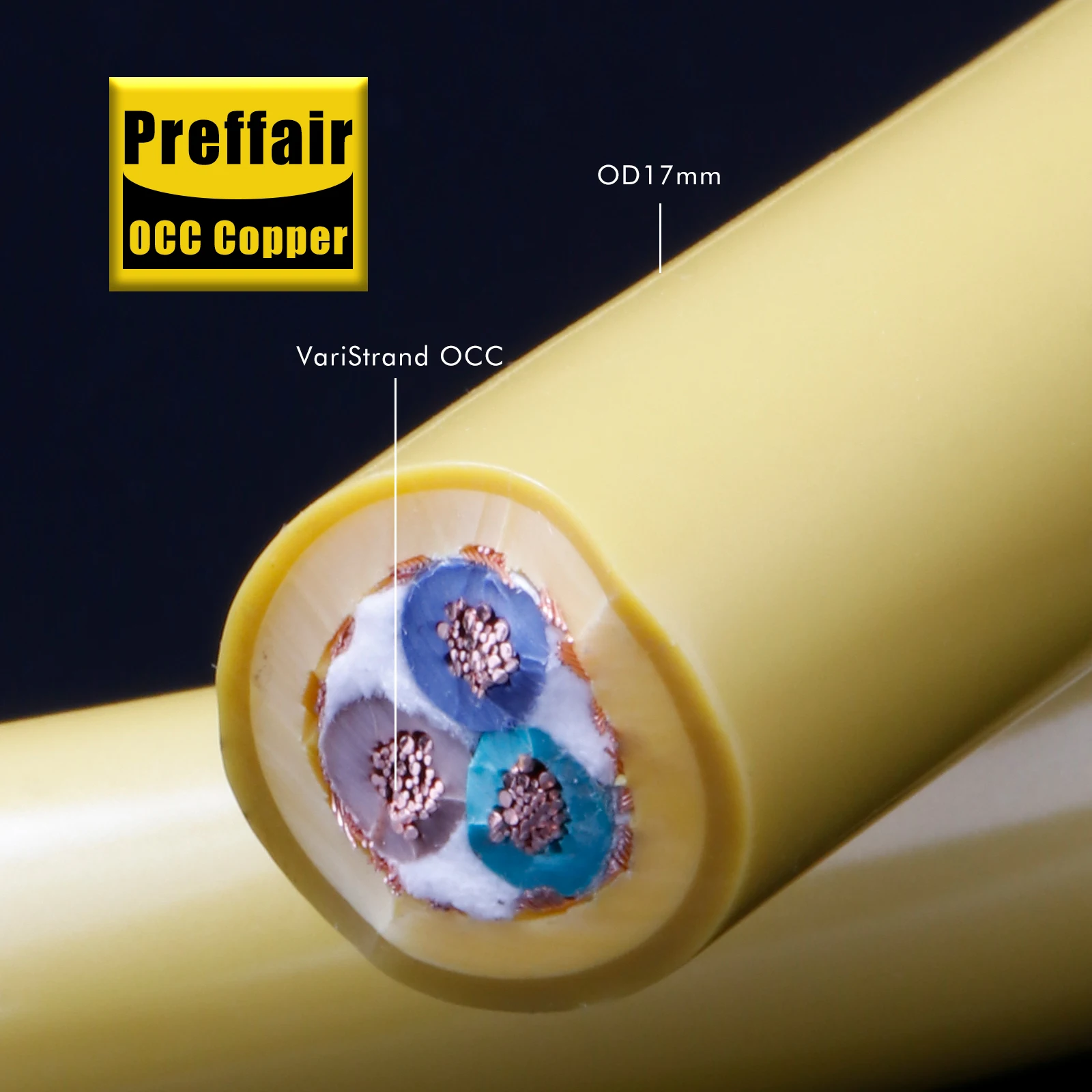 Preffair 11AWG power cord OCC Copper Conductor Power Cable For audio HiFi AC Power Cord Extend Supply Cable