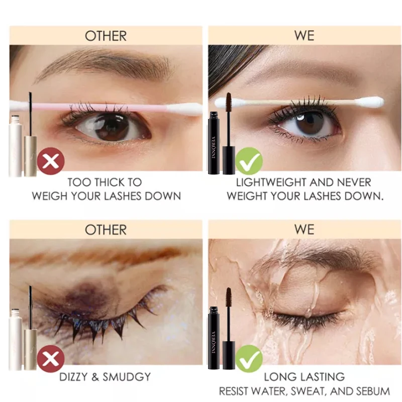 1 قطعة ماسكارا لاش اللون ماسكارا مقاوم للماء الملونة ماسكارا رمش تمديد سميكة إطالة رموش التجميل #5
