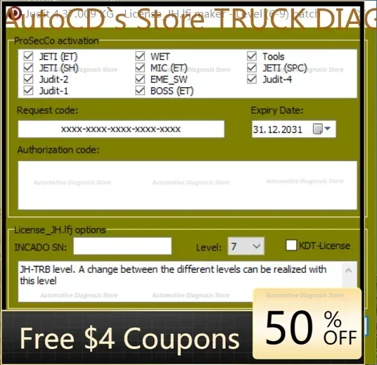 

Jungheinrich (JETI) Judit -4 License SH ET 3 IN ONE 4.37.009 Keygen+Level 2-9 [2024] (Support 4.37.009 Projects)