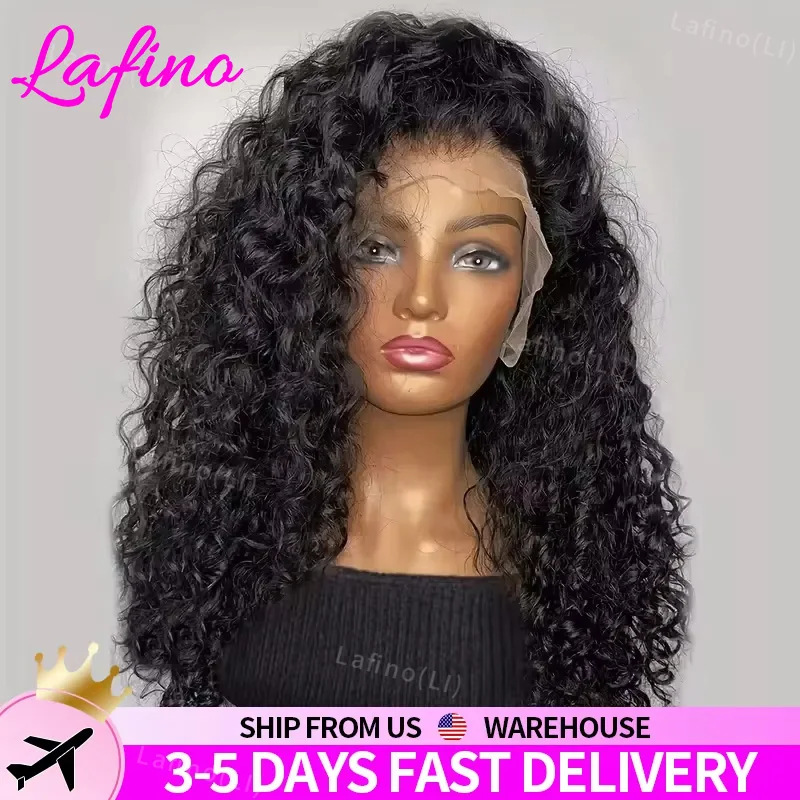 CURLY Human Hair Wigs สําหรับผู้หญิง Water WAVE วิกผมลูกไม้ด้านหน้า 13x4 13x6 ลูกไม้ด้านหน้า Deep WAVE วิกผม 100% มนุษย์ผม HD วิกผมลูกไม้