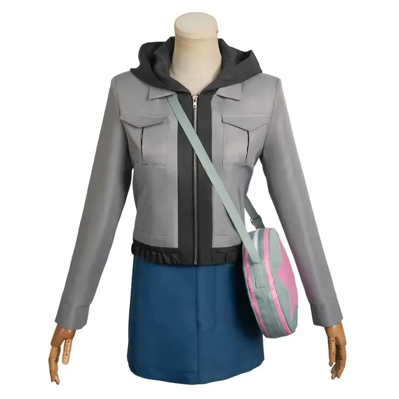 Scott Pilgrim Takes Off Ramona Flowers Cosplay Fantasia Costume Disguise Adult Women Hoodie Skirt Bags Halloween Carnival Suit