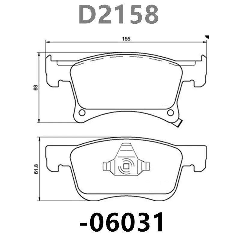 For Buick GL6 VELITE 6/ Chevrolet MENLO Orlando/ Front brake pads 26225439/ Auto parts -06031