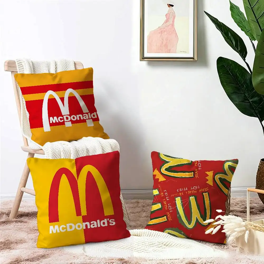 M-McDonaldes Personalized picture text home decorative pillows Household Gifts 45x45cm