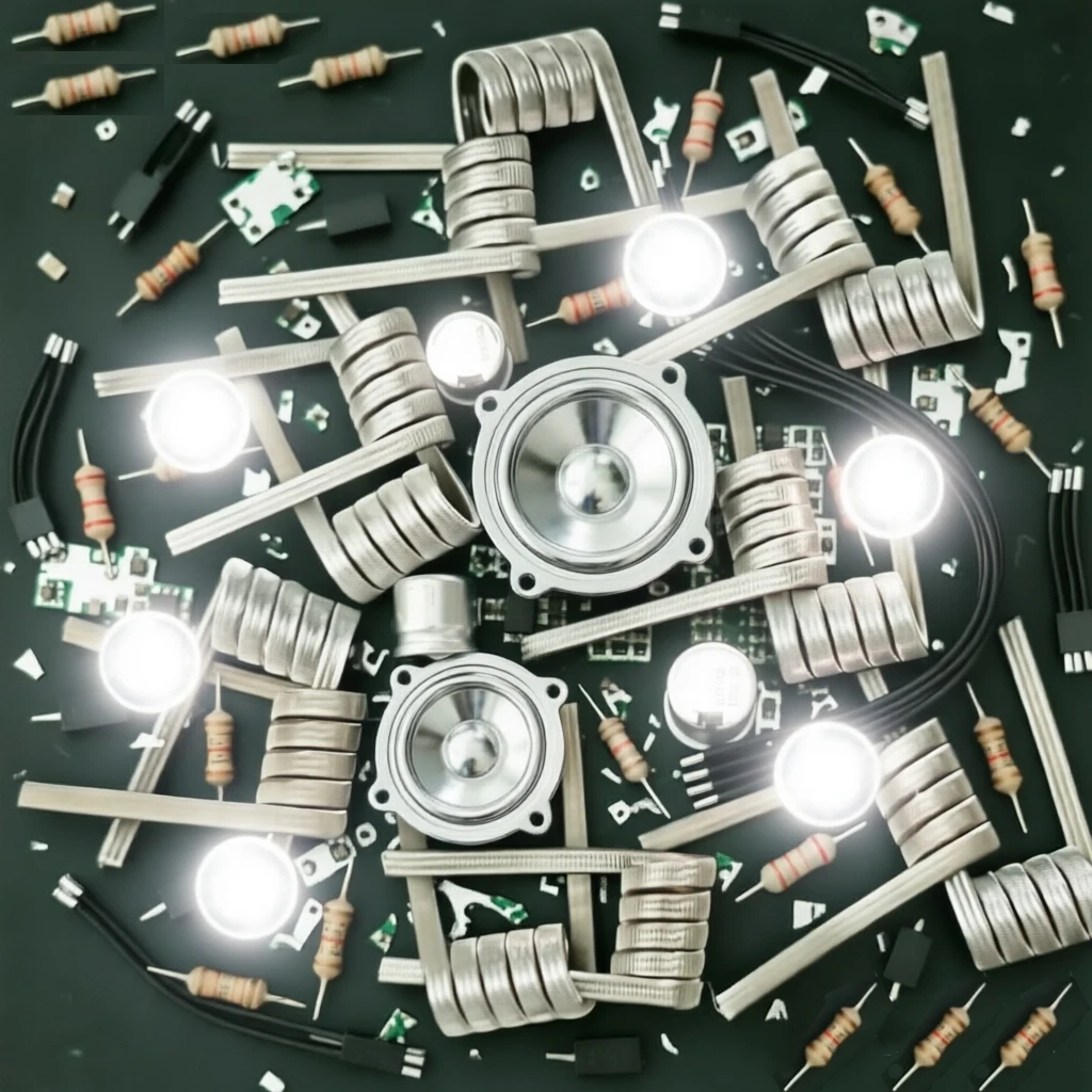 300/100/50/10-Piece Set 3.0mm Hole Replace Metal Ni80 Tube Spiral Tool Springs with 1/2/3/4 Wires Inside Coil
