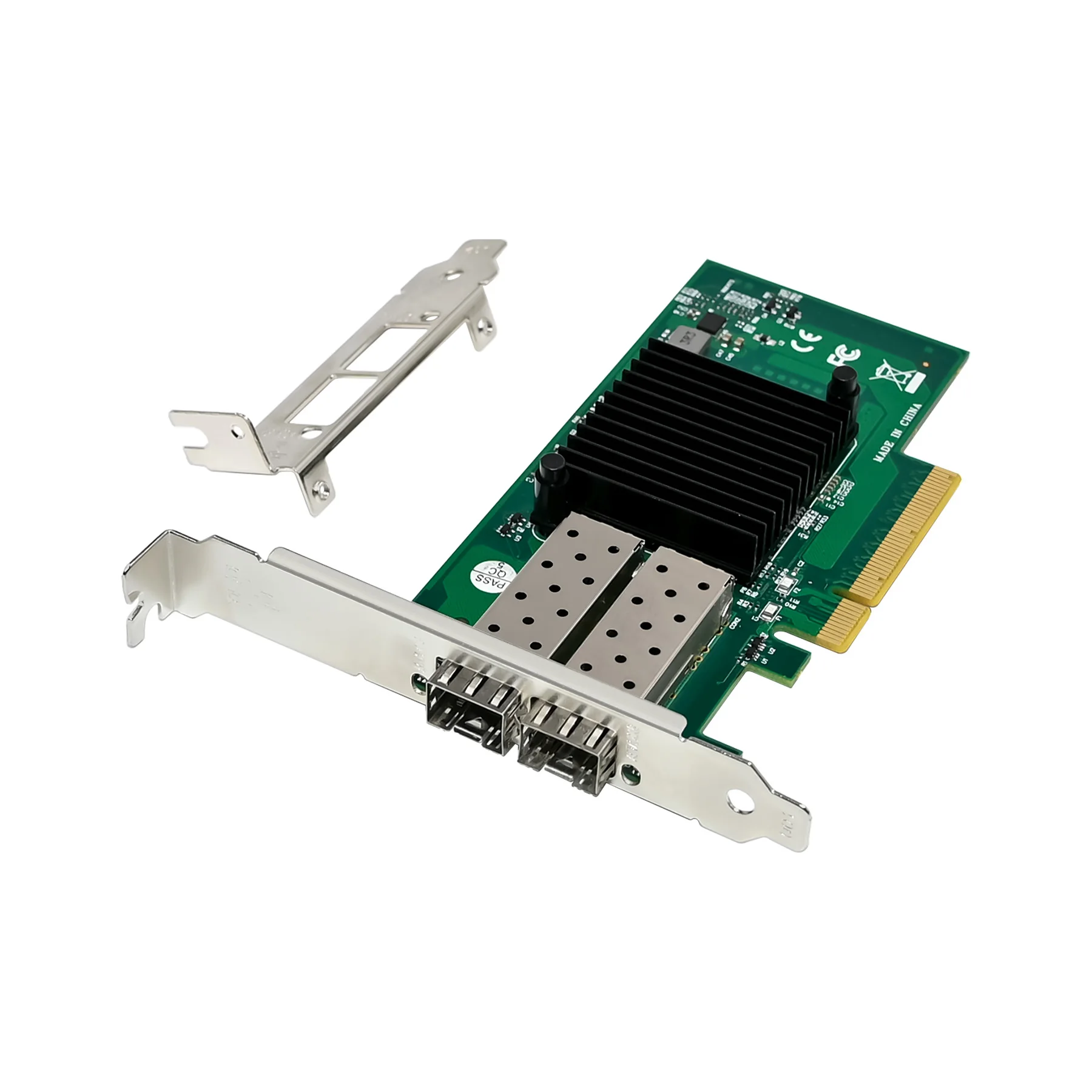 

SUNWEIT ST7327 PCIe X8 Dual 10G SFP+ Server NIC 82599ES External Wired 10Gbps Transmission Rate Products in Stock