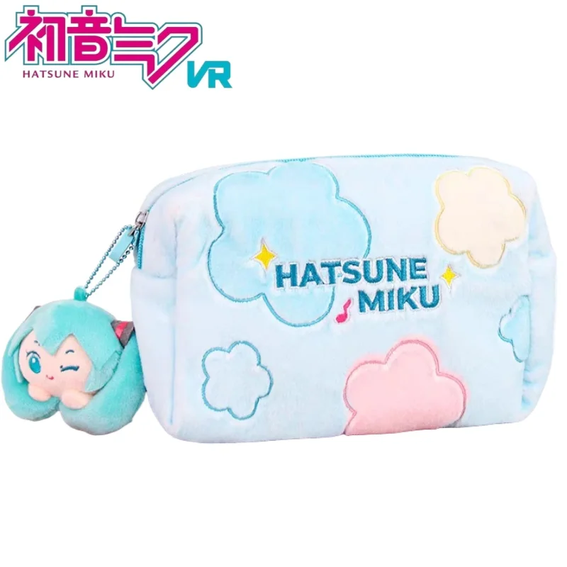 

Плюшевая косметичка Hatsune Miku, портативная сумка для хранения в путешествиях, сумка Hatsune Miku с героями мультфильмов, товары в стиле аниме, праздничный подарок для поездок на работу.
