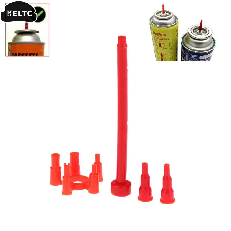 1Set Gas Fill Plastic Adapter Convert Cassette Tank Into Inflatable Tank Reusable Butane Head Universal For Lighter Spray Gun