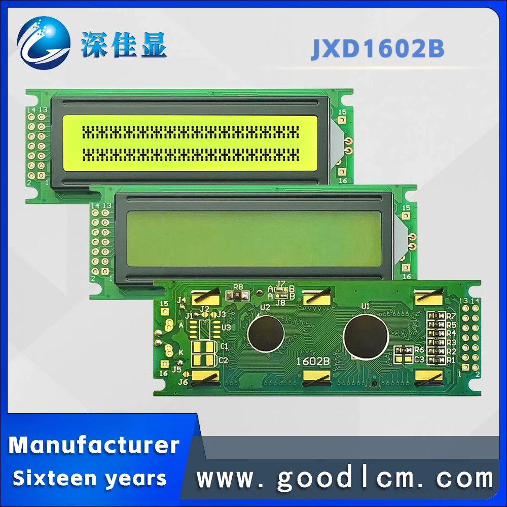 1602Lcd display 16x2B Lcm display modul STN gelb grün bildschirm gelb grün licht hd4780 oder aip31066 control stick