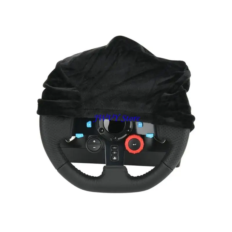 573A Washable Dustproof Protective Cover for G29 Steering Wheel Gaming Accessories Soft Dust Protections Cover Black