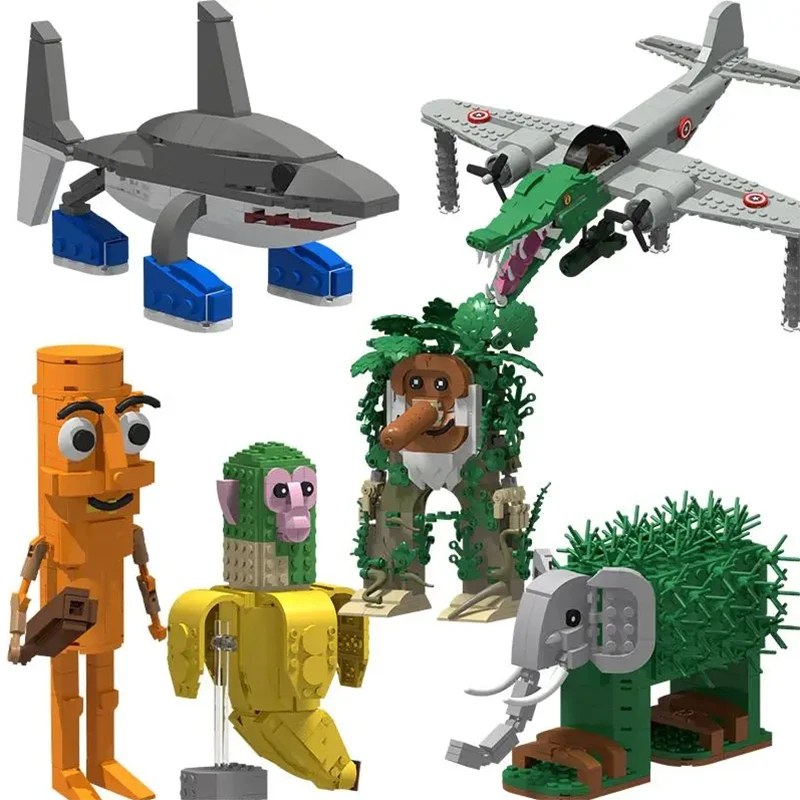 

2025 New Tung Tung Sahur Block Toy Tralalero Tralala Building Block Toy TTung Tung Sahur Toy Tralalero Tralala Shark Blind Box ﻿