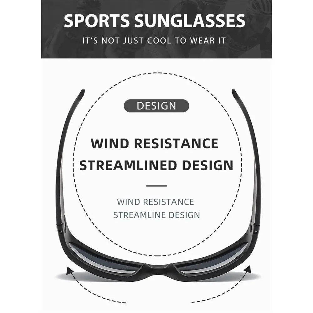 Trendy Y2K Cycling Sunglasses Outdoor Millennium Sports Shades UV Protection Street Shooting Eyewear for Women & Men