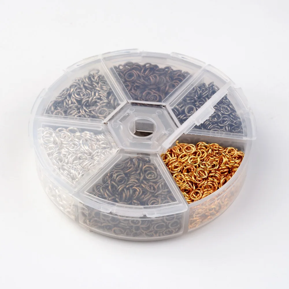 1 Box Iron Jump Rings Open/Close Tools for Jewelry Making Necklaces Bracelets Earrings Keychains Valentine's Day Gifts
