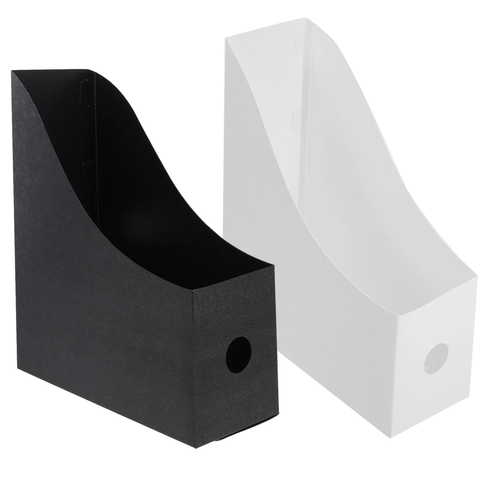 2Pcs Space Saving File Holder Strong Wear Resistant Polypropylene Desktop File Organizer for Office Home Classroom Library Book