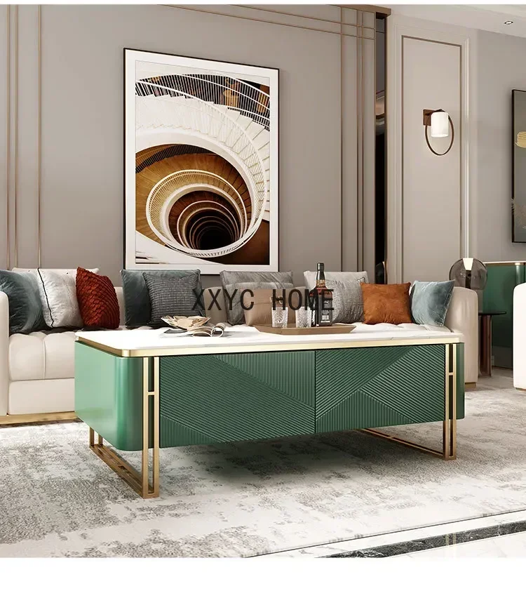 

Coffee Table TV Cabinet Combination Modern Simple Small Apartment Tea Table Living Room Home Storage Furniture