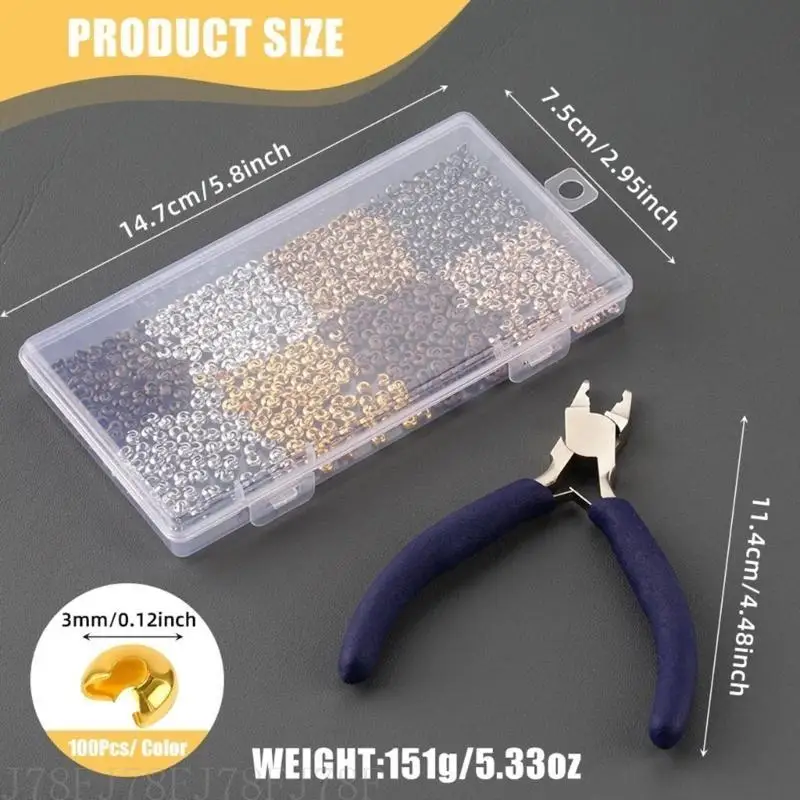 

J78F Multifunctional Jewelry Crafting Pliers Set Portable for Necklace Bracelet Earrings Creation Craft Supplies Daily Use