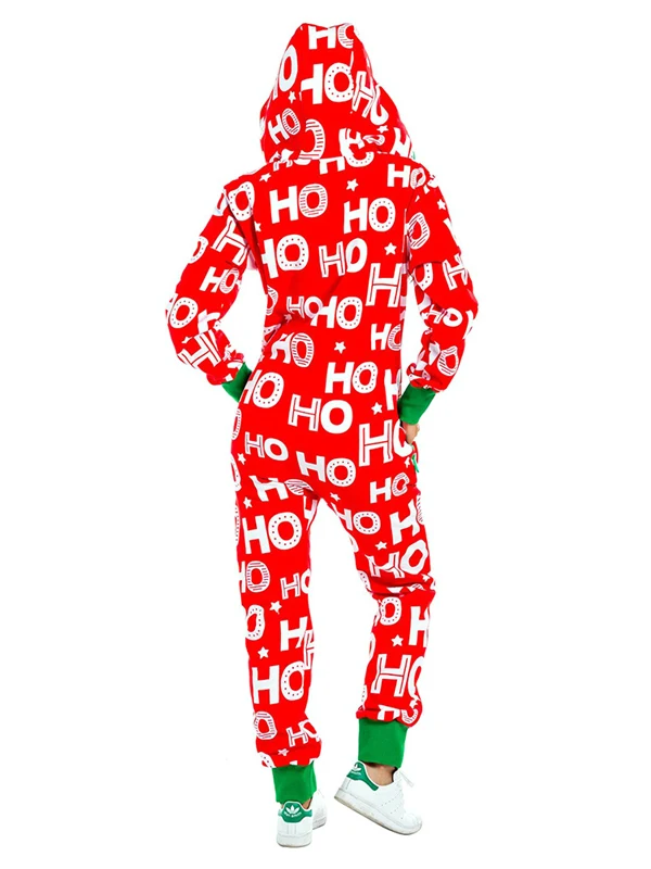 Street Sle Hooded Pajamas Jumpsuit Long Pants Home Wear Spwear All-Match Casual Suit for Women Comfortable Breathable