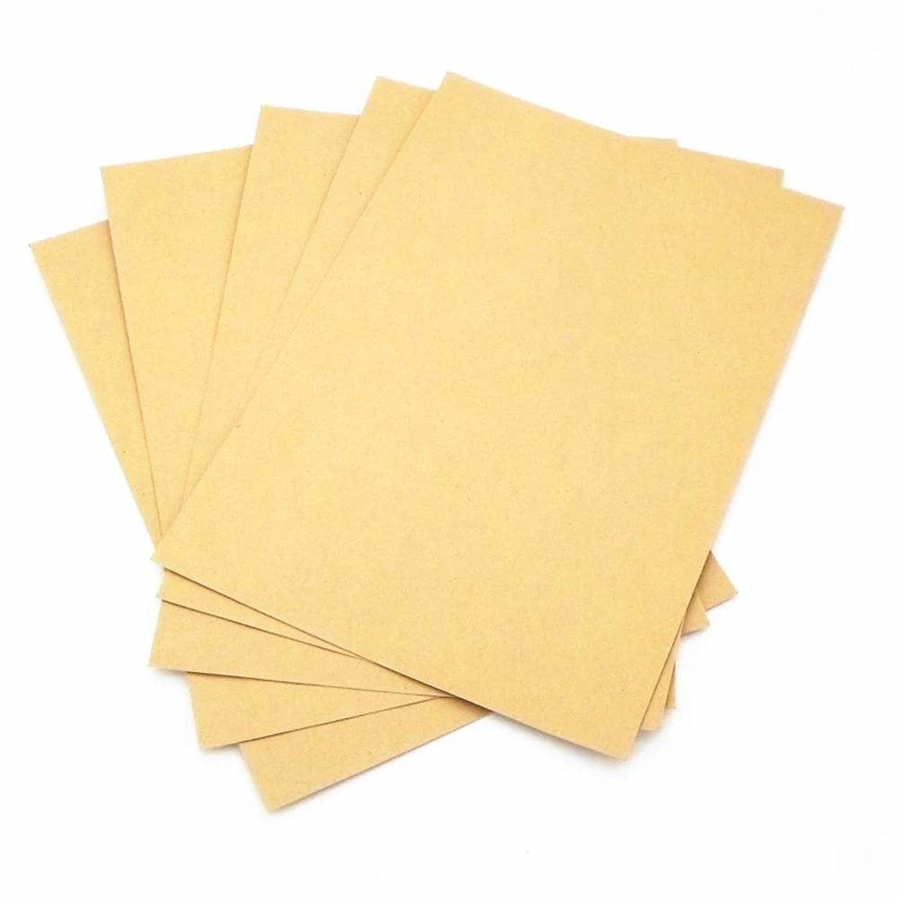 100 Pcs Envelope Bag Envelopes Letter Size Business Office Plain Color Brown