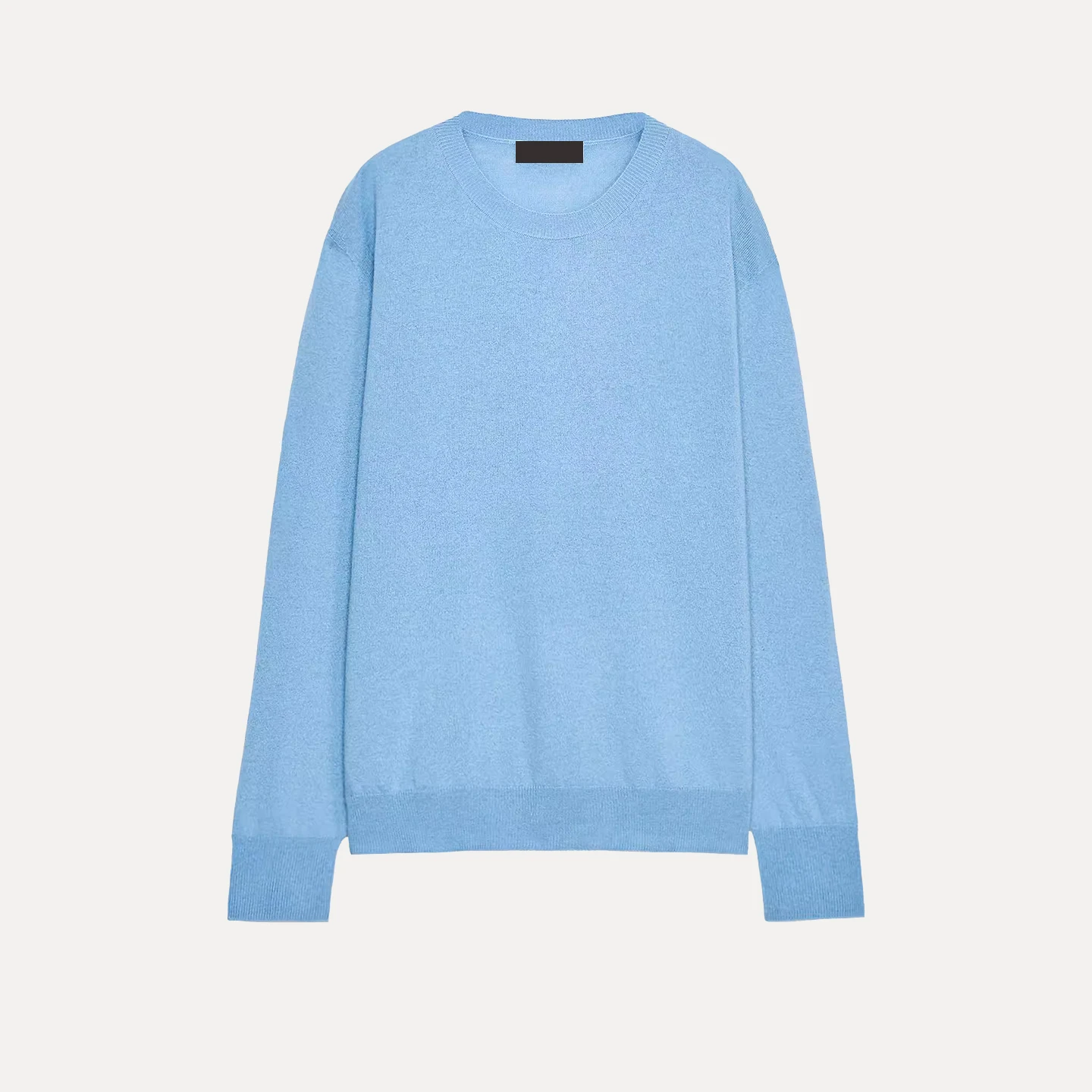 

Ультрамягкий шерстяной вязаный свитер с длинными рукавами для женщин, модный, индивидуальный дизайн, новинка осени 2025, бренд Z, пуловер с круглым вырезом