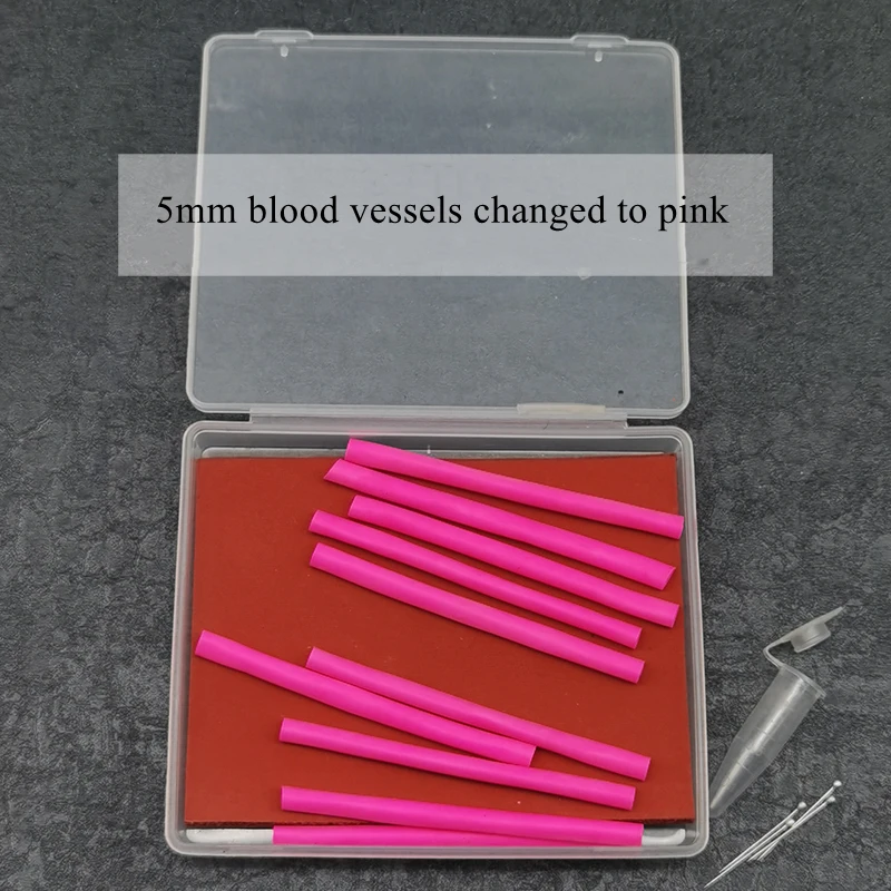 2mm5mm Microsurgery End-To-End Anastomosis Simulation Vascular Skill Training Model Suture Practice Kit