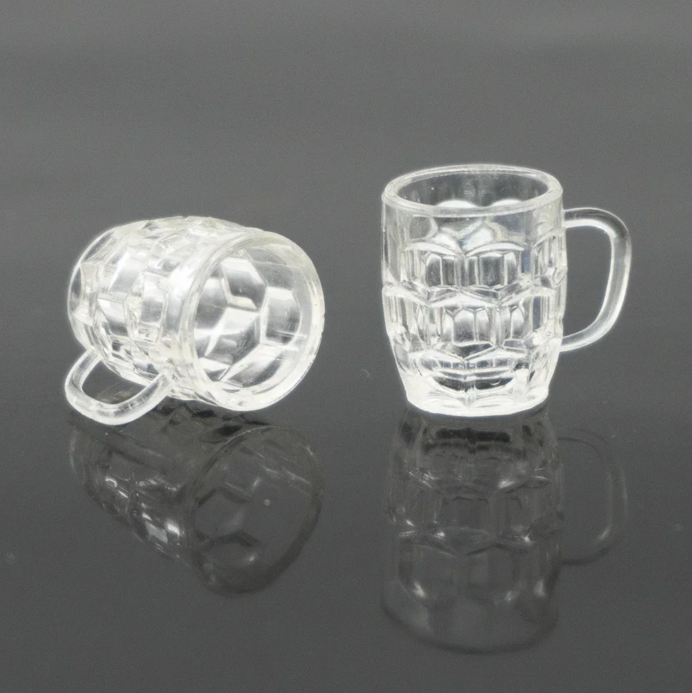 4Pcs 1/12 Puppenhaus Miniatur Harz Wein Glas Simulation Trinken Tasse Modell Spielzeug für Mini Dekoration Puppenhaus Zubehör