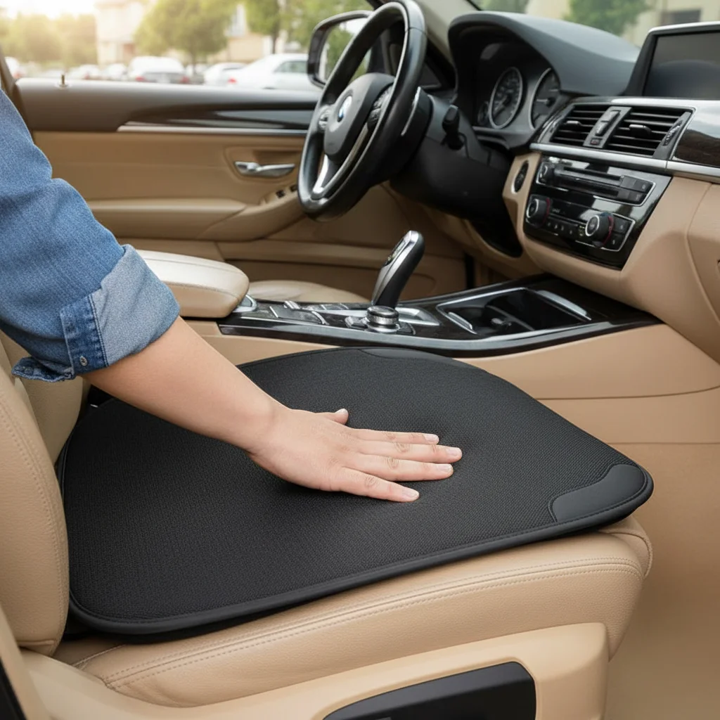 Summer Car Breathable Flax Seat Cover Universal Front Breat Seats Cushions Protector Covers In Cars Chair Accessories - view 2