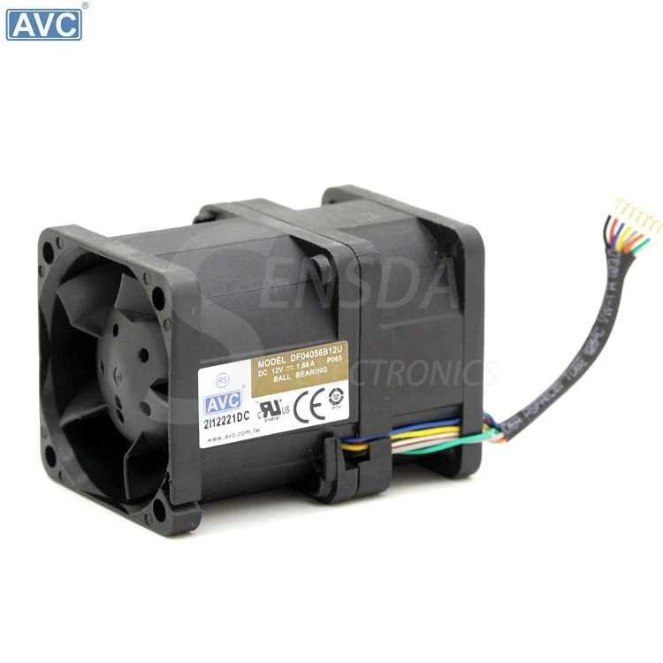 

For AVC 4056 DF04056B12U 4cm 12V 1.88A pressurized wind 1U server cooling fan