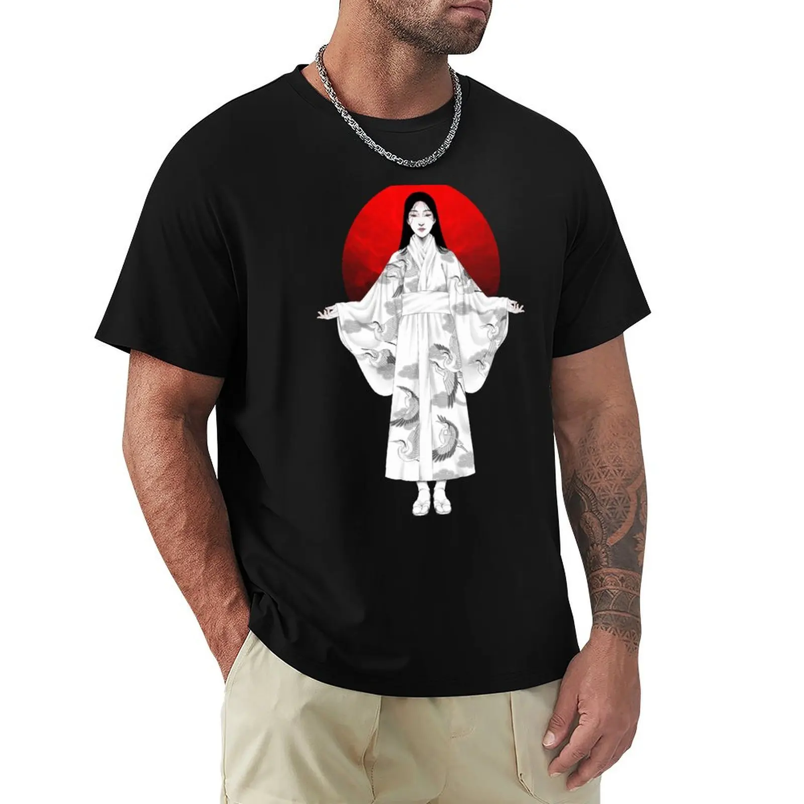 The Heron Maiden T-Shirt Work Basic Short Sleeve Top