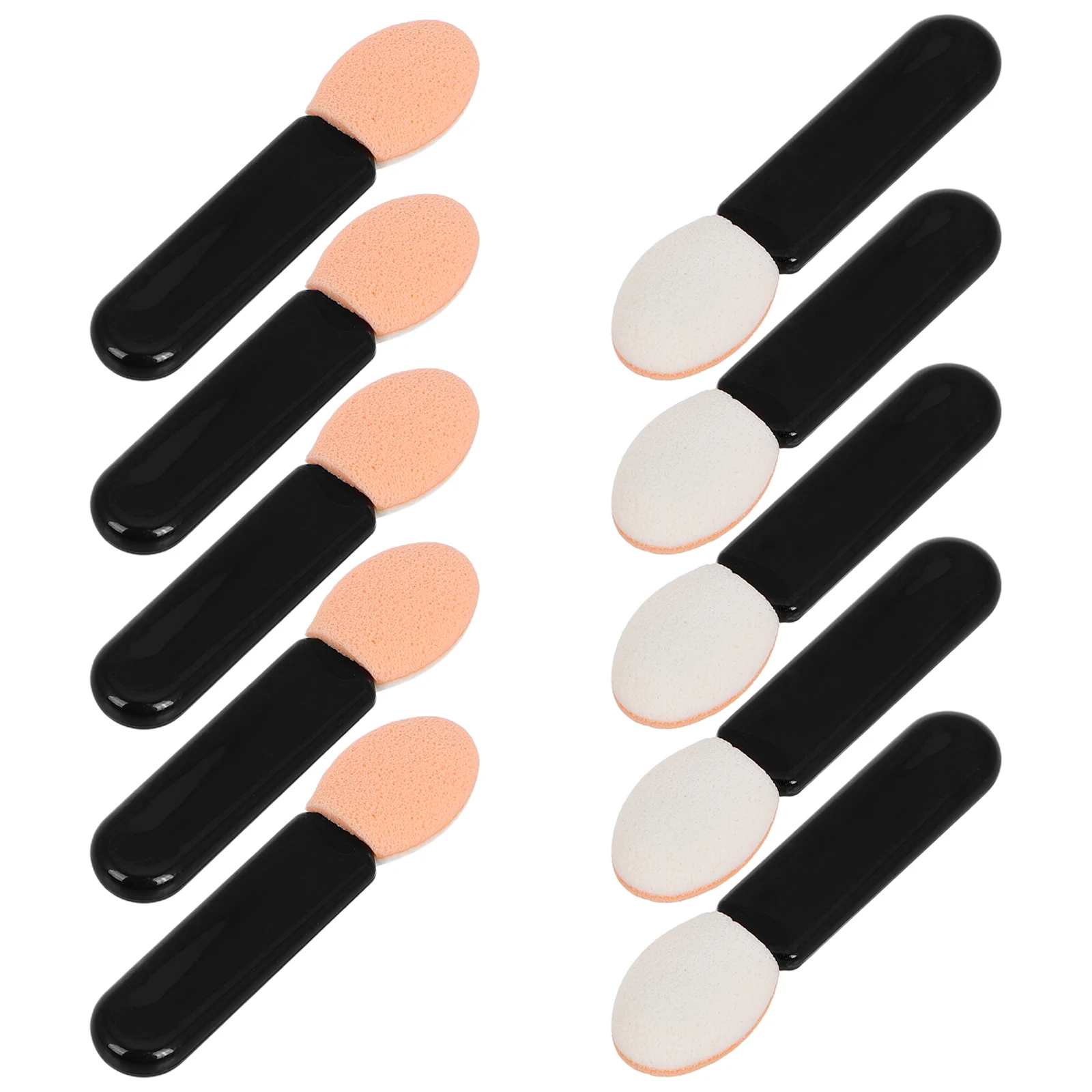 10Pcs Eyeshadow Applicator Brush Mini Small Makeup Tool Portable Multiuse for Concealer Lipstick Eyes Eyes Crease Shader