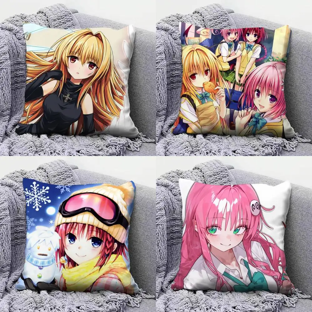 

To LOVE RU lala Momo Yami Pillow Covers, Home Sofa Cushion Covers and Aecorative Custom
