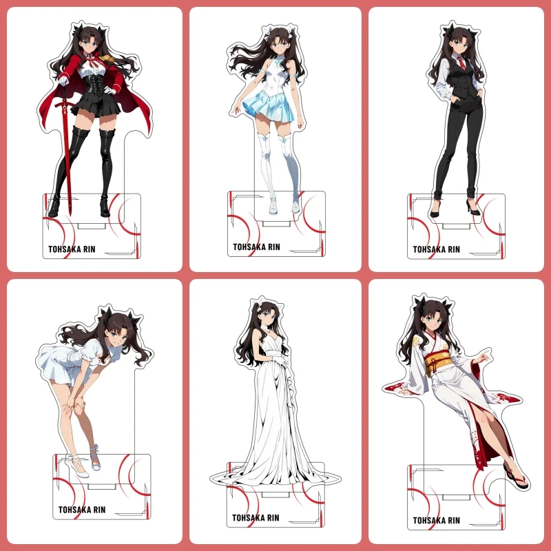 TOHSAKA RIN 10 Kinds Acrylic Figure Stand Plate Cosplay Prop Decor Anime FGO Fate Grand Order Cartoons Gifts