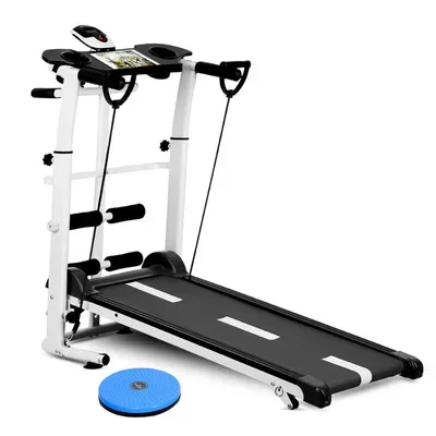 Small multifunctional free mute Mini foldable exercise fitness equipment motorless mechanical treadmill