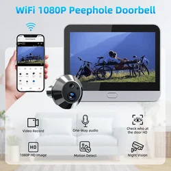 Smart Tuya 1080P 2.4G Wifi Magische Deurcamera Automatische Detectiedeur Oogcamera Digitale Deurkijker Draadloze Deurbel Thuis