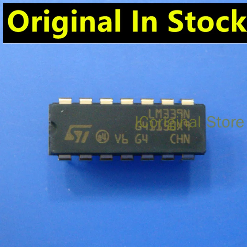 Original Chip ST LM339N Direct plug-in DIP-14 High precision voltage comparator chips package DIP14 LM339