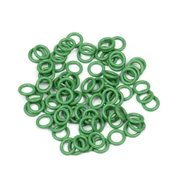 ( 6.8 x 1.9mm ) #6 R134a Green O Rings Rubber NBR O-Ring Seal Kit High Temperature Resistance for Car A/C Air Conditioning