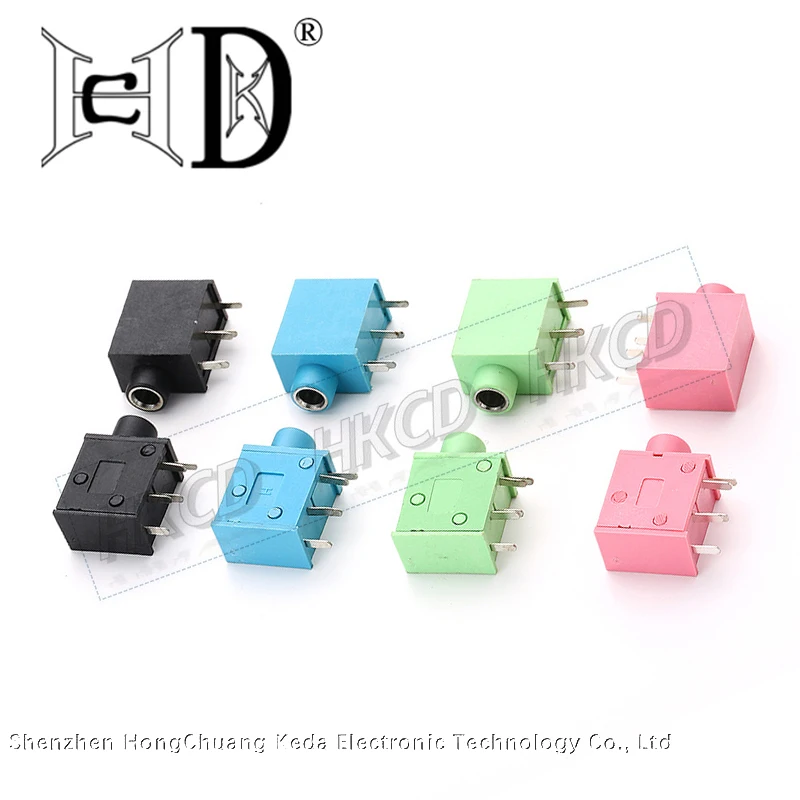 5pcs 3.5MM Headphone Jack PJ-325C Audio Video Female Dual Channel Stereo Jack Jack Socket Stereo Solder Panel Mount