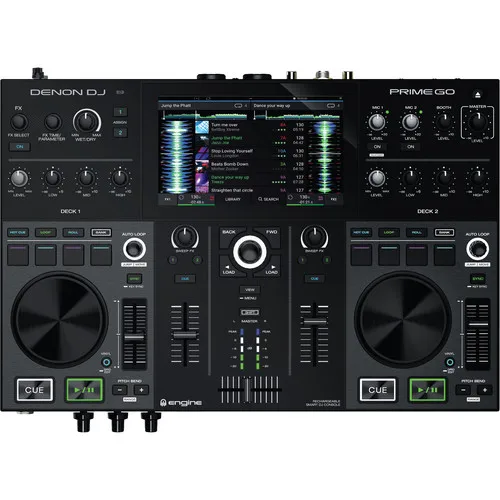 

Высокое качество Denon DJ PRIME GO Автономный 2 колода перезаряжаемая умная DJ консоль с 7-дюймовым сенсорным экраном