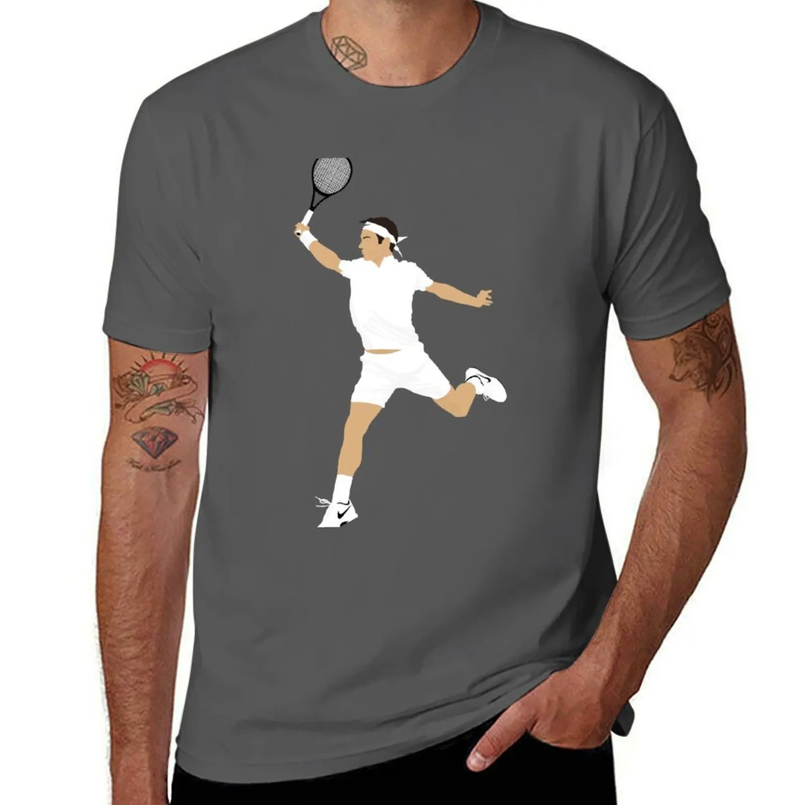 

Federer design minimalist Rogér celebration T-Shirt Plus Size Workout Short Sleeve Top